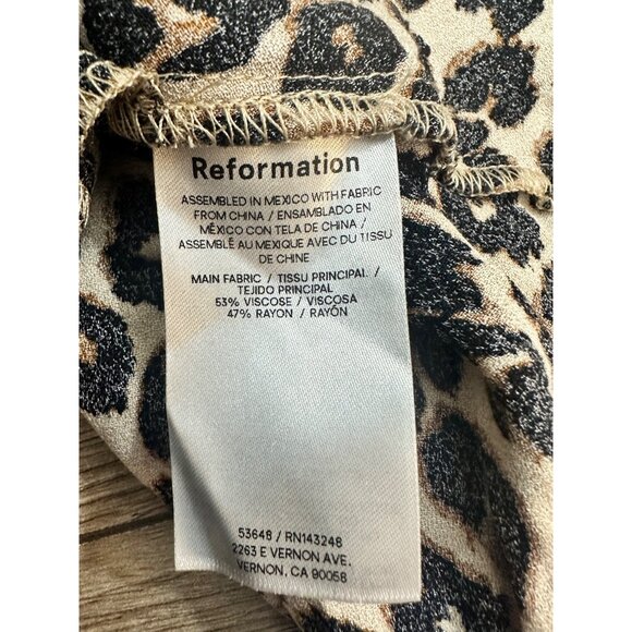 Reformation Elva Leopard Print Sleeveless Minidress 4 - Picture 3 of 9